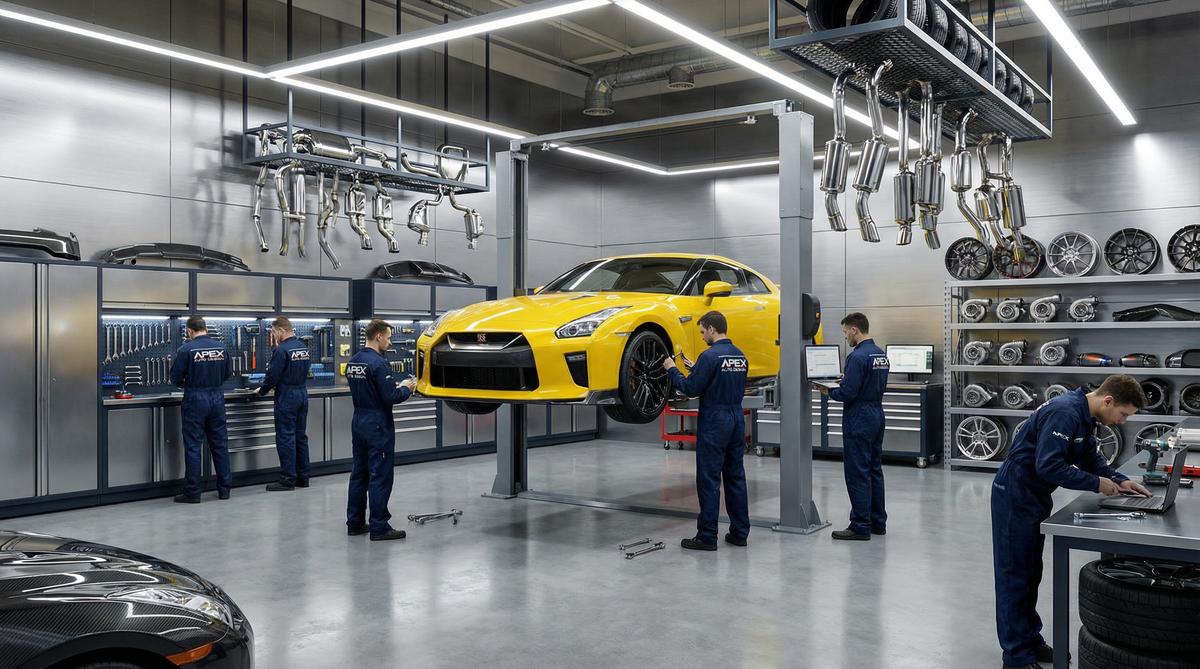 蘑菇视频汽车改装车间